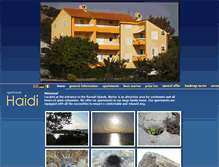 Tablet Screenshot of apartmani-haidi.com